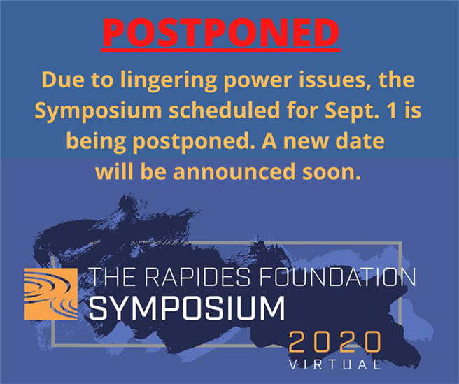 The Rapides Foundation Symposium is Postponed