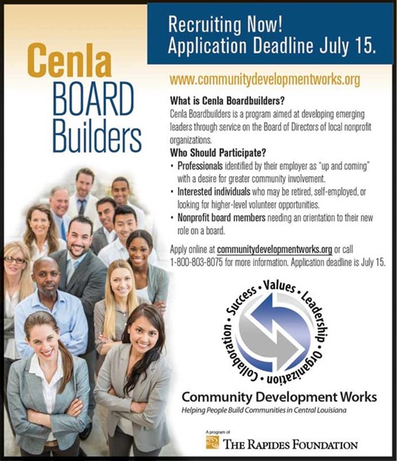 CDW Accepting Applications for Cenla Boardbuilders