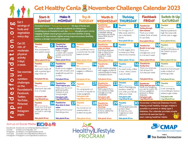 November Challenge: 30 Days of Thanks and Planks!